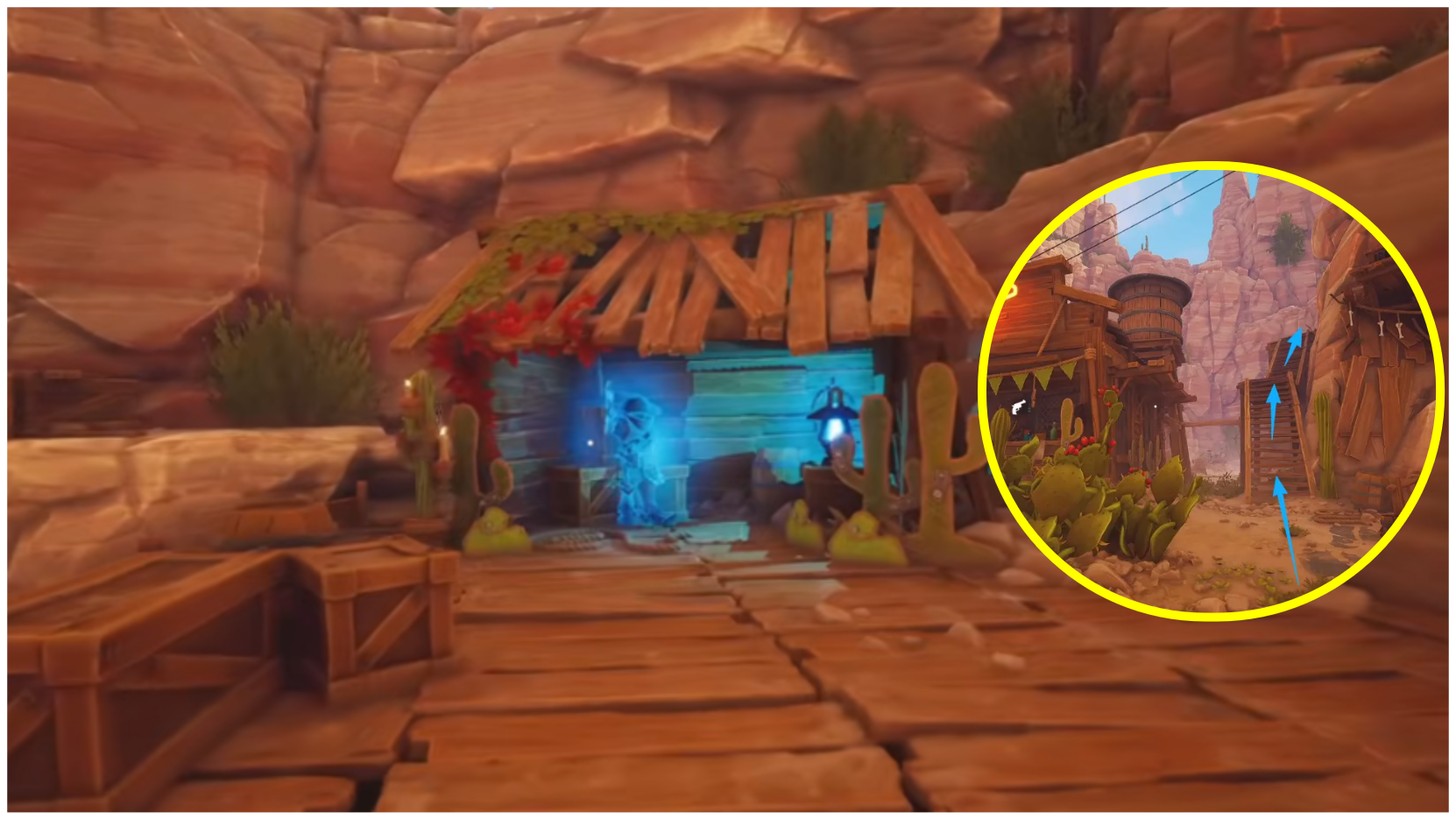 Far Far West whisper a code Ghost NPC location near the shooting range stairs